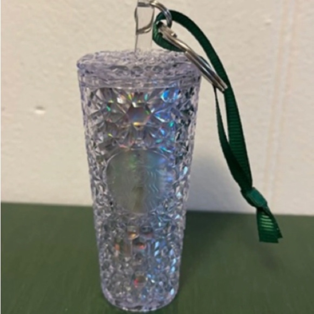 Starbucks Iridescent Prismatic Cold Cup Ornament Keychain
